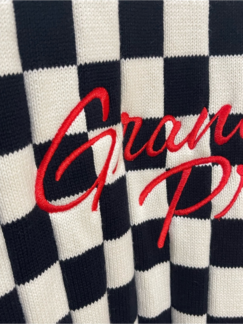 Formula 1 Officially Licensed Las Vegas Zip-Up Checkerboard Sweater Jacket 2XL - Picture 9 of 10